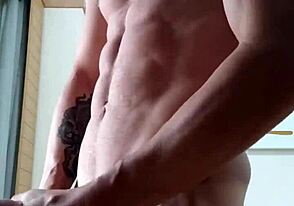 A skinny cock made a thick cumshot