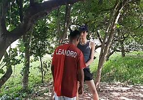 Big cock Brazilian's wild anal sex session caught on camera