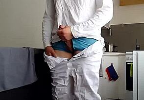Solo twink teases on camera