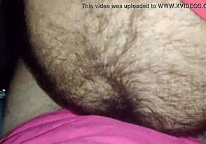 Hairy married man in bathroom action
