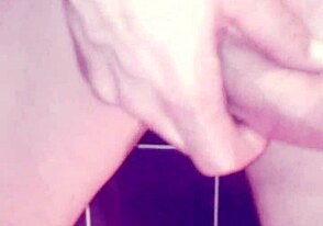 Caught Masturbating Solo in the Bathroom with a Naughty Twist