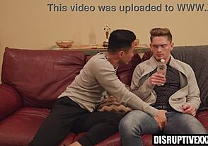 Asian hunk goes bareback wild