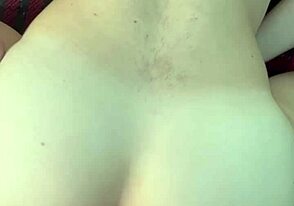 Interracial bareback action with cum load