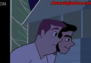Gay boys fucking in a hot group sex cartoon