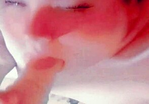 Enjoying alone with dildo ends in facial for me