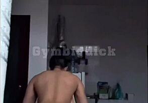 Asian hottie takes huge cocks in ass and mouth