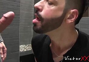 Interracial fuck fest with cock hungry homosexuals and spitroasting action