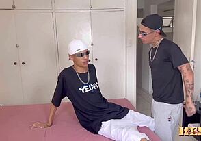 Slamming Hard Into Tattooed Bisexual Teen Cuzinhos