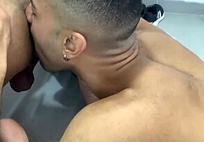 The young guy felt a very painful experience with a big dick