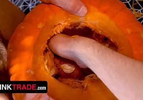 Nudist Halloween party turns into wild orgy