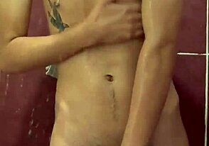 Steamy shower session with Richard