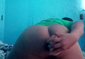 Rubber Dick Slamming Hard in Tight Ass