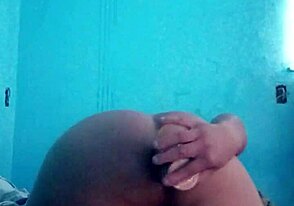 Rubber Dick Slamming Hard in Tight Ass