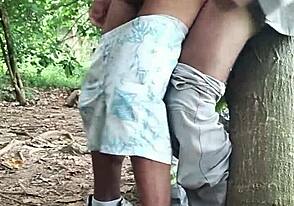 Hey, on game day, did this Brazilian fan get wild in the park with a monster cock?